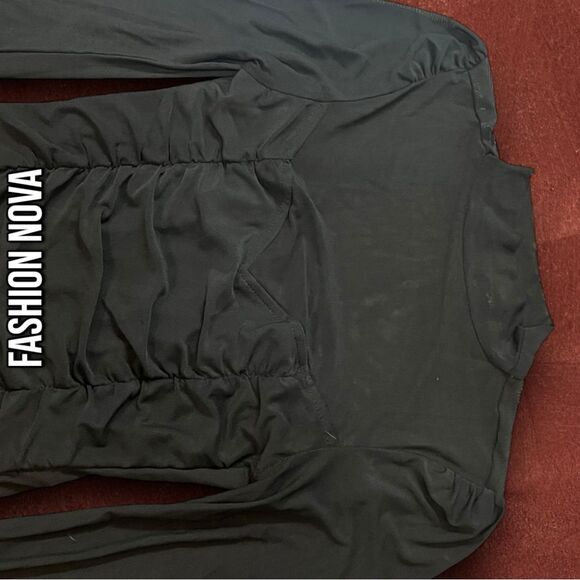 Preowned Fashion Nova Shamiyah Mesh Top – Black (XS) - Picture 5 of 8